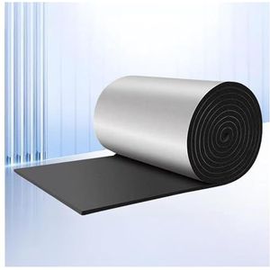 Zelfklevende reflecterende aluminium schuimisolatie, aluminium bubbel warmte-thermische reflecterende panelen, folie-isolatierol for vloeren, daken, garagedeuren en campers(30MM(THK),1*2m/3.2*6.6ft)