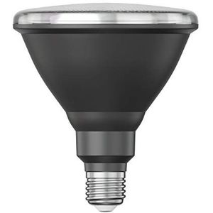 ledscom.de E27 LED lamp, PAR38 korte hals, wit (4200 K), 16,1 W, 1379lm, 45°, reflectorspiegel (zilver), LED reflectorlamp, reflector, spot, schijnwerper, halogeenlamp