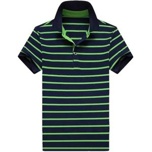 Dvbfufv Mannen Outdoor Casual T-Shirt Mannen Mode Ademend Gestreept Korte Mouw Polos Shirt Mannen Shirt, En8, XL