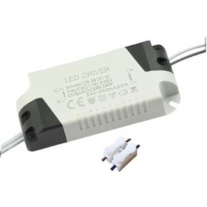 EPEDIC LED-inbouwspot met constante stroom met vermogensregelaar 1218 voorschakelapparaat 24 dimmen 36 W (grootte: 36-50 W mannelijk)