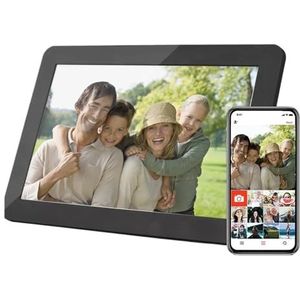 10,1 Inch Digitale Fotolijst WiFi Cloud Digitale Fotolijst Touch Control Automatische Rotatie Deel Foto's Via APP Multifunctioneel(Frame add 32GB)