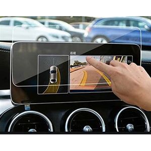 Auto Navigatie Gehard Glas Lcd-scherm Beschermfolie Voor Benz C-Klasse 2015-2020 Dashboard Guard Sticker (Color : 19-20 10.25 inch)