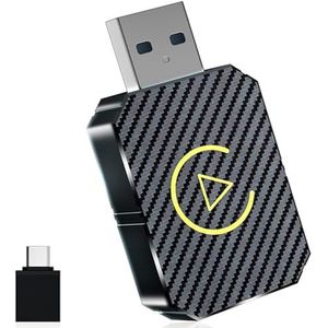 NEOVSUNY Draadloze Carplay adapter, 2025 upgrade draadloze Android auto-adapter, 2-in-1 draadloze Carplay Auto Stick compatibel, plug & play, compatibel met auto's vanaf 2016 en iOS 10+