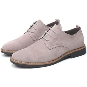 Dcbdx Fluwelen herenschoenen, herenschoenen, ademende veterschoenen, modieuze loafers en elegante wandelschoenen.,Grijs,38 EU