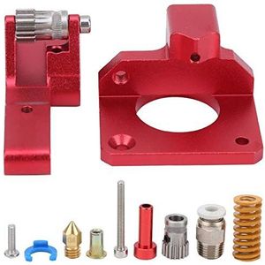 3D Printer Extruder, Dual Gear Fit, Extruder Drive Feed, Aluminium Dual Extrusion Upgrade Kit, voor Ender-3/CR-10S PRO Originele Rode Printer Accessoires