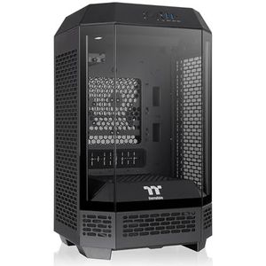 Thermaltake Toren 250 mITX Mini Tower; 2x120mm CT-ventilatoren inbegrepen; 360mm Radiatorondersteuning; 360mm GPU-opruiming; Dubbele kamer; Zwart; CA-1Z9-00S1WN-00