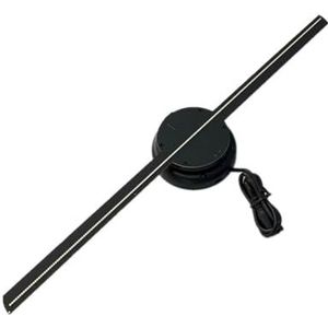 43cm Hologram 3D Fan Projector, 3D Hologram Led Fan Display, Aan de muur gemonteerde Wifi Led Sign Holografische Speler Reclame Display Ondersteuning PC Software Levendige beelden