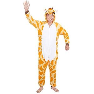 D'BOON Volwassenen Kids Giraffe Onesie Animal Pyjama eendelig Nachtkleding Kostuum(hoogte(99-108cm))