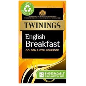 Twinings English Breakfast 50 zakjes. 125g (originele Engelse versie) - zwarte thee