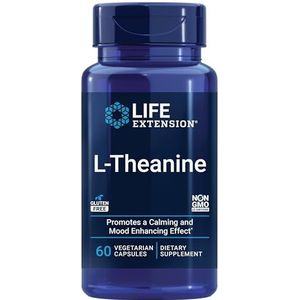 Life Extension L-Theanine, 100mg - 60 Veg Capsules