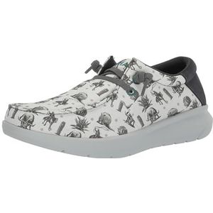 ARIAT Heren Hilo Sneaker, grijs Nueces Print/Charcoal Grey, 6 UK, Grijze Nueces Print Houtskool Grijs, 38.5 EU