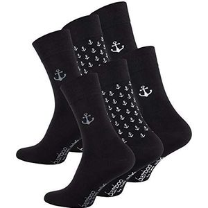 Clark Crown Sokken 'Bambus'  grijs / zwart / wit