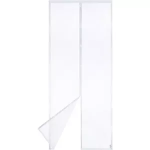 Magnetische Hordeur 90 x 240 cm Met Duurzaam Magnetische Vliegengaas Zonder Boren voor Balkon Woonkamer of Terrasdeur - (Grijs