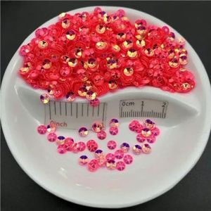 20g 3mm 4mm Diepe Cup Pailletten Paillette Naaien Versiering Bevindingen Vrouwen Diy voor bruiloft, Hoed Schoenen Craft.Kids DIY Groothandel-Glitter Tran Roze 4m-20g diepe cup