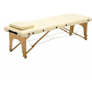 Draagbare massage camilla, schoonheidsspecialiste bed met twee opvouwbare kleppen, in hoogte verstelbaar SPA-bed, Haagse structuur, dynamisch draagvermogen 250 kg (bl