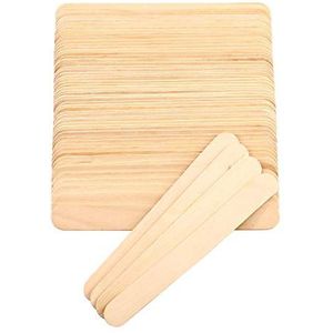 moinkerin 100 stuks houten spatels houten spatels voor ontharing wenkbrauwen