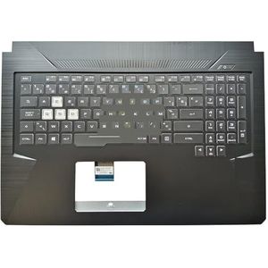 Laptoptoetsenbord Topcase Palmrest voor gaming voor FX705 FX705D FX705DT Crystal Keycaps met RGB-achtergrondverlichting(BE backit)