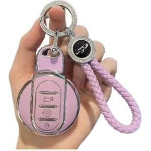 Sleutelbehuizing TPU Auto Afstandsbediening Sleutel Case Cover Voor BMW Voor S EEN JCW F54 F55 F56 F57 F60 Voor CLUBMAN Voor COUNTRYMAN Shell Fob Houder Sl... Autosleutelhoesje(Purple Set C)