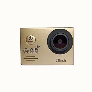 Actiecamera, Sportcamera Outdoor Onderwater Digitale Video Camera Mini WiFi Waterdichte DV(Golden)