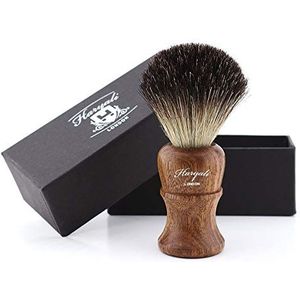 100% PURE BADGER Hair BORSTEL - Rose Wood Wooden Brush van Haryali London