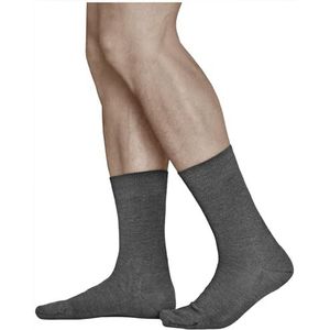 VITSOCKS Merino Wol Sokken Heren Warm Dun Zacht Ademend (3 PAAR) Business Wintersokken, donker grijs, 39-41