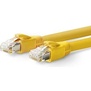 VivoLink PROCAT30 netwerkkabel 30m Cat6a F/FTP (FFTP) geel - netwerkkabel (30m, Cat6a, F/FTP (FFTP), RJ-45, RJ-45, geel)