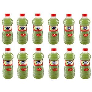 12x Yoga vruchtensap fruit juice Pet fles Mela verde groene appel sap 1L