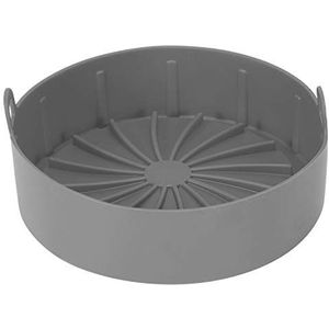 Air Fryer Basket, 7,5 x 2,2 inch Silicon Air Fryer Pot Food Safe Air Fryer Accessories Vervanging - Vervanging van brandbaar perkamentpapier(grijs)