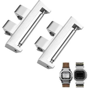 Echt lederen horlogeband geschikt for G-SHOCK geschikt for Casio GMW-B5000 kleine zilveren bar heren zachte comfortabele horlogebandaccessoires 22 mm(Color:(LJQ) Steel)