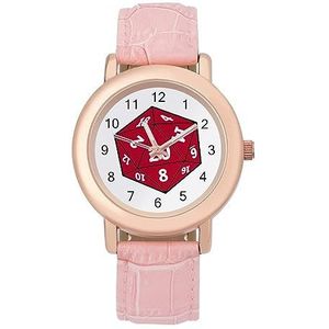 D20 Dobbelstenen Horloges Voor Vrouwen Mode Sport Horloge Vrouwen Lederen Horloge
