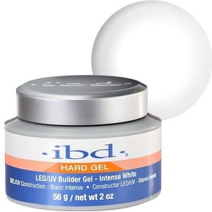 IBD Hard Gel - LED/UV Builder Gel Intense White, 1 verpakking (1 x 56 g) - MADE IN USA - Thuis nagels maken - zonder afspraken en lawaaierige nagelsalons