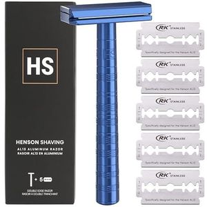Henson AL13 Mild Safety Razor 2.0 Steel Blue