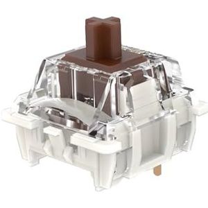 JJCFGRDM G Pro V3 3.0 Pro Switch RGB lineair tactiel wit geel rood zilver bruin voor mechanisch toetsenbord vooraf gesmeerd 3pin (kleur: bruin - 70 stuks)