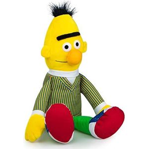 Pluche knuffel Sesamstraat pop van Bert 38 cm - Speelgoed poppen van je favoriete karakters