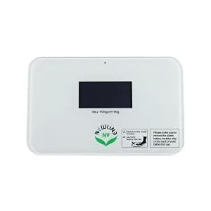 Newline NY SBB0638SM-WH Step On Super Mini reisweegschaal, SBB0638SM-WH gebroken wit