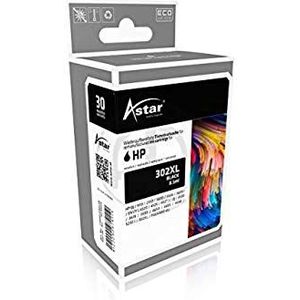 Astar AS70025 inktcartridge, compatibel met HP OJ3830, zwart, ook F6U68AE/302XL, 480 pagina's, 8, 5 ml