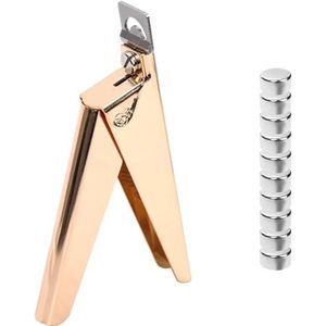 Acryl Nep Nail Clipper met Magneet, Verstelbare Acryl Nail Clipper Tool, met 10 Lengte Magnetische Nep Nail Trimmers voor Langere Schaar
