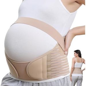Neotech Care - Zwangerschapsband, zwangerschapsondersteuning voor de taille/rug/buik, buikbrace - Beige - M