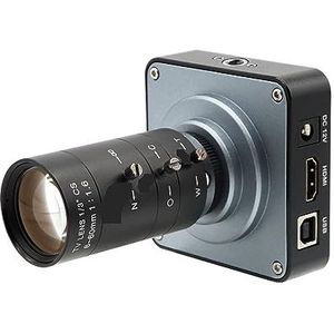 1080p streaming webcam Full HD industriële elektronische videomicroscoopcamera met 6-12 mm / 60 mm lens Helder en glad(B)