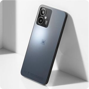 WUUM S – Android smartphone (128 GB, tot 12 GB RAM), full screen display, 16,5 cm (6,5 inch), biometrie, 4G & NFC, twee camera's 13 + 2 MP, kleur Deep Sky