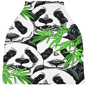 Panda Bamboe Baby Autostoelhoes Luifel Stretchy Nursing Covers Ademend Winddicht Winter Sjaal voor Baby Borstvoeding Jongens Meisjes