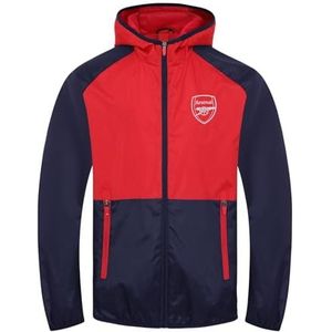 Arsenal FC Officiële Gift Mens Douche Jas Windbreaker Navy Rood Grote