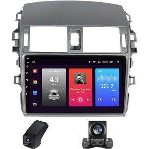 Carplay autoradio 2 Din geldt voor Toyota Corolla 10 Altis 2006-2013 met Android Auto Bluetooth 9 inch touchscreen autoradio met DSP GPS stuurwielbediening + achteruitrijcamera(C20)