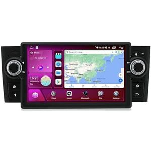 Android 15 Autoradio 7 inch touchscreen voor FIAT 500 2016-2019 Autoradio Navigatie met Carplay met GPS navigatie Bluetooth FM USB Steering Wheel Control(D7 2G+32G)