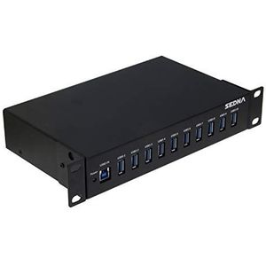 10-poorts USB 3.1 Gen I-hub (5 Gbps ) - 10 inch 1U-rackmontage