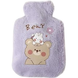 Warmwaterkruik tas voor meisjes pluche schouder handwarmer warmtepak warme buik instant warm pak winter water verwarming pad warm water zak (ZX)