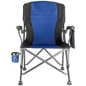 VJKAKZZPY Grote klapstoelen buiten draagbare strandkruk campingstoel tuinmeubilair strandstoel massief ijzeren fauteuil kruk opvouwbaar (maat : blauw)