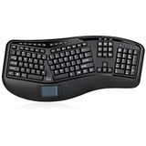 Adesso - Tru-Form 4500 - Draadloos Toetsenbord - Zwart - Ergonomisch met Touchpad