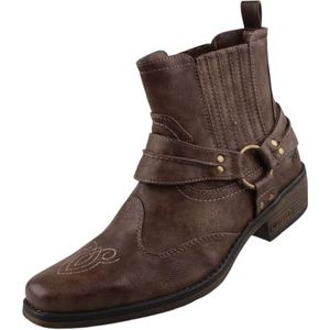 MUSTANG Heren laarzen westernlaarzen, bruin, 45 EU
