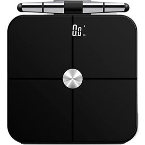 Weegschaal Badkamerweegschaal Op Batterijen Elektronische Digitale Weegschaal Multifunctioneel Personenweegschaal(Black)